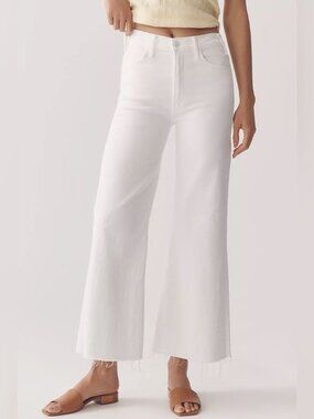 Mother The Hustler Roller Ankle Fray Jeans Fairest Of Them All Classic Womens 30